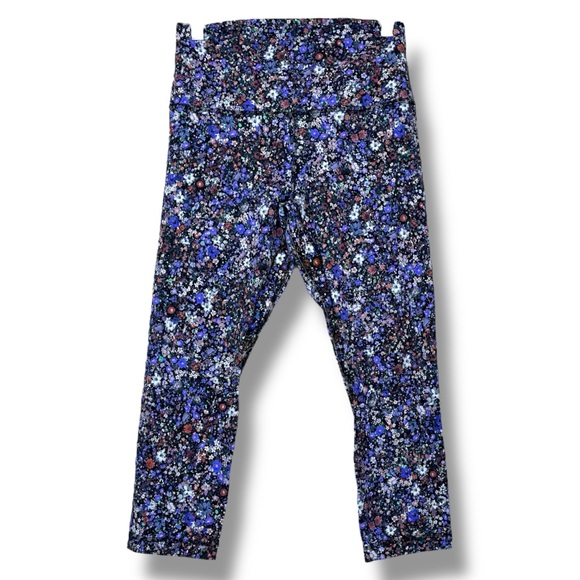 lululemon Align High Rise Crop Tight Leggings 21” Flower Burst Multi FLBM size 8 - Picture 3 of 8